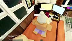 Girlfriend Strips Naked After Breakfast for Intense Ass-Pounding Fuck Session