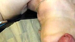 Cum Floods Her Mouth During Intense Homemade Threesome Action With Housewife Twist