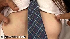 ohh dirty asian schoolgirl naosima ai gets creampied after givin a japan blowjob in hardcore jav uncensored action