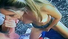 Jayna Woods appears in upncummers scene with blonde giving blowjob and pussy action