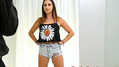 Busty Teen 18+ Neighbor Bound In Casting Interview For Rough Deepthroat And Cum In Mouth