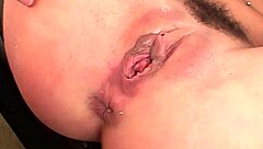 anal loving brunette lucie lee getting double penetrated with ass to mouth and facial cumshot