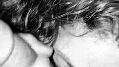 Rhonda BJ queen deepthroats cock and swallows cum from nuts