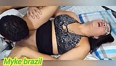 Intimate blonde blowjob and anal with Brazilian cutie