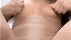 hot 18yo teen solo fingers her tight pussy in pretty softcore session