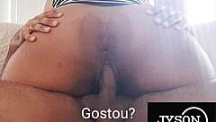 Big Ass Amateur Rides Cock Hard In Close-Up Homemade Fuck