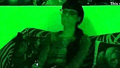 Beth kinky sexy goth domina smoking in green light pt1 hd.