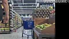 Hey, filming that hot blonde at the market in Brazil