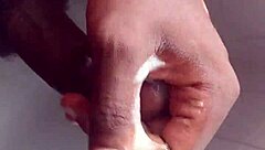 i feel so aroused watching this black amateur in shower solo masturbation session