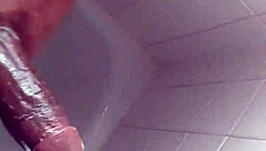 i feel so aroused watching this black amateur in shower solo masturbation session