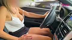 Wife flashes tits and pulls down panties for gas station attendant in public 😈