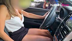 Wife flashes tits and pulls down panties for gas station attendant in public 😈