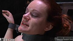 ferocious whipping session for bound gal