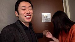 I feel so connected to this amateur Japanese babe riding cowgirl style with natural tits until cumshot in homemade action