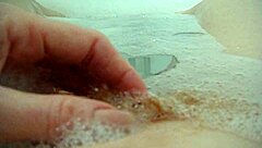 Annie Body Bath Monster Comfy Bubbles with Mature Milf Fingering Hairy Pussy in Close-Up Solo