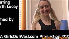 Buttplugged Skinny Aussie Masturbates with Toys in Hairy Solo Scene