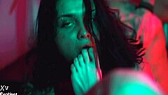 in a wild threesome feet addict acidalia teams up with mad maxxx and rotten venus for intense footjob action