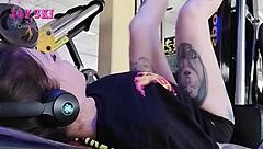 Provocative Why Watch Alternative Girl Stretching Sexy In Gym With Tattoos?