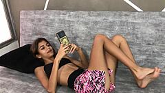 Latina Goddess Dominates With Dirty Talk And Interracial Orgasm In Homemade Lingerie Massage Session