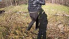 risky outdoor sex compilation with milf blowjobs, deepthroat, and cum swallows is super fun