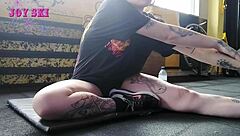 Provocative Why Watch Alternative Girl Stretching Sexy In Gym With Tattoos?