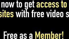 Lucky guy cums all over nina kayys hard