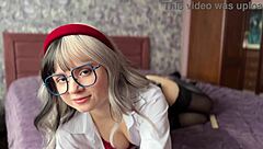 asmr with this naughty college girl in her cute outfit