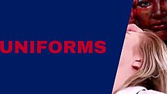 I Feel Thrilled as British Student Gives Seductive Footjob in Cosplay Uniform