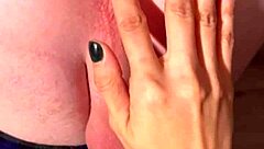 Girlfriend Spreads And Gapes Ass With Buttplug For Anal Play