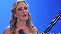 Charlie forde shares her interview insights while enjoying solo masturbation session