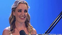 Charlie forde shares her interview insights while enjoying solo masturbation session