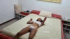 Wanna watch behind the scenes of Yasmin Ribeiro recording porno with big black cock anal?