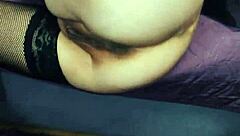 Graceful Sex with Beautiful Slender MILF in Fishnet Stockings POV