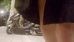 I feel so aroused as shemale Ting Xuan masturbates outdoors with her butt plug