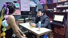 Hey boss, if I suck your cock deepthroat and you fuck my tight pussy doggystyle, I get the secretary job? Sure, what a blowjob!