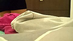 Hidden camera catches Spanish nympho stepsister with pink pussy in miniskirt upskirt moment.