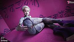 why not dive into goth punk solo anal play with buttplug collection, fingering, and massive gapes?