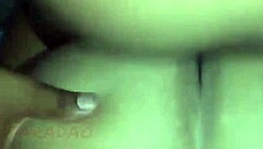 Safada in lingerie with big natural tits and hairy pussy gets orgasm from amateur anal assfucking massage