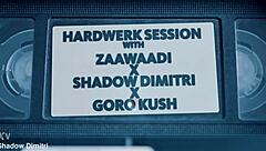Zaawaadi goro kush and shadow dimitri in mmf threesome with big black cock action?