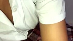 An 18-year-old meets her perverted teacher in a cheap motel to pass the course. They engage in tight cowgirl riding and passionate missionary sex with creampie finish.