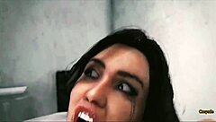 the intense sex machine dildo takes over in the office setting