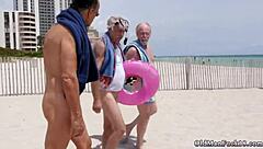 Old stepdad joins two young Latinas in hardcore threesome with handjobs facial finishes and piercing play during steamy staycation