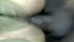 Safada in lingerie with big natural tits and hairy pussy gets orgasm from amateur anal assfucking massage