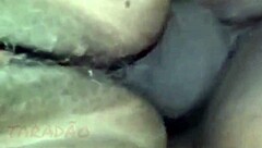 Safada in lingerie with big natural tits and hairy pussy gets orgasm from amateur anal assfucking massage