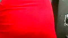 Bold fat booty tranny rocks dress in intense shemale action