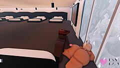 Roblox Slutty Bunny Girl Contrasts Cute Looks with Intense Sex Session