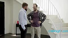 Husband Watches As Outsider's Cock Satisfies Hot Brunette Wife In Cowgirl Ride