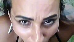 Do you want to watch me showing off on the public beach, sucking my hubby and getting a facial cumshot?