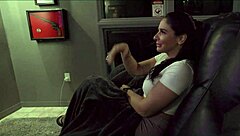 Naughty cinema vibes heat up with seductive Sheena Ryder in stockings and heels