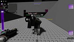 Big cock pounds random babes in wild Roblox condo game action